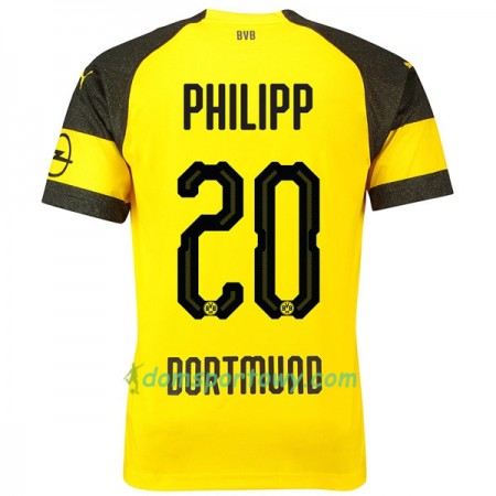 Koszulka Borussia Dortmund Philipp 20 Domowe Koszulki Piłkarskie 2018-2019 Krótki Rękaw